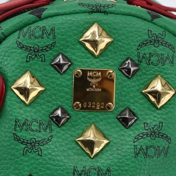 MCM Vintage Vicetos Backpack Pvc Leather Multicolour Pvc Backpack Bag - Picture 16 of 16